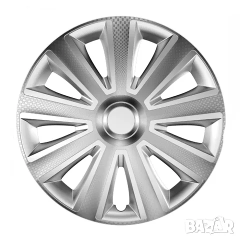 Тасове Versaco Carbon Aviator сребристи за 14'' джанти, комплект от 4 броя