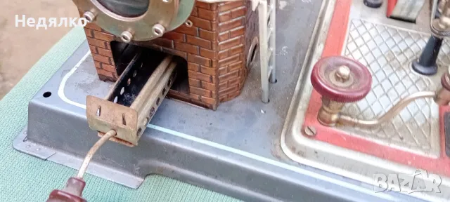 Стара немска метална играчка,парен котел,двигател, снимка 12 - Антикварни и старинни предмети - 47342574