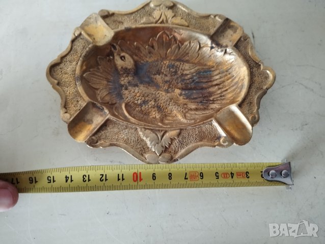 месингов пепелник, снимка 2 - Други ценни предмети - 41841206