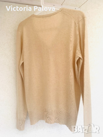 Нежна блуза CASSIS коприна и кашмир, снимка 4 - Блузи с дълъг ръкав и пуловери - 36290129