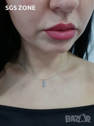 Сребърни висулки с топаз, гранат, аметист, перидот, цитрин и други естествени камъни, снимка 12 - Колиета, медальони, синджири - 52276076