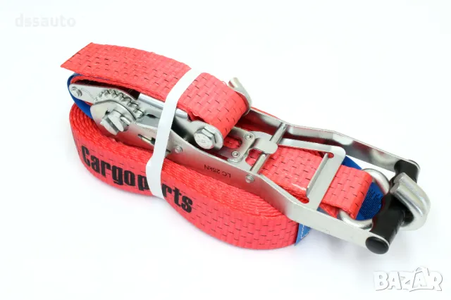 Колан с усилена тресчотка за укрепване на товар 10м 50мм 5 тона Пътна Помощ Платформа Тир, снимка 2 - Аксесоари и консумативи - 50161715