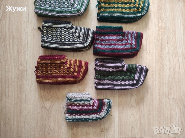 НОВИ ръчно плетени терлици, снимка 7 - Други - 51850471