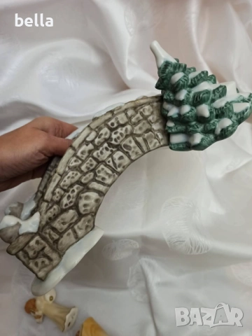 Колекционерски порцелан Goebel-Коледен мост с три порцеланови ангелчета Goebel., снимка 15 - Антикварни и старинни предмети - 52048341