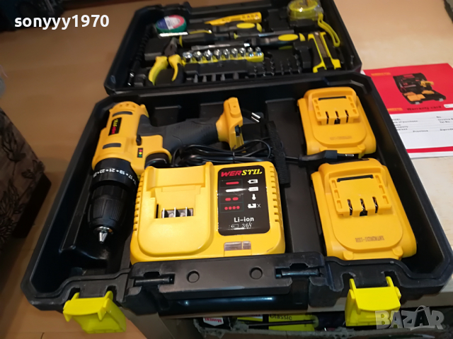 LI-ION 36V ВИНТОВЕРТ+CHARGER & 2X BATTERY PACK 0104220936