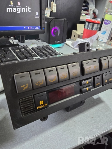 164430-1858 Панел Климатроник Mitsubishi Pajero MK2 heater climate control panel unit, снимка 2 - Части - 52872819