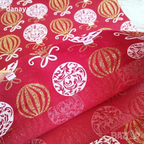 6250 Коледно чувалче за подаръци декоративна текстилна торбичка, 35x30 см, снимка 6 - Декорация за дома - 52177401