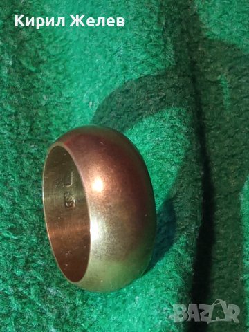СТАРА ПОЗЛАТЕНА МЪЖКА ХАЛКА РЕТРО ПРЪСТЕН с ПЕЧАТИ 585 и 14К РЪЧНА ИЗРАБОТКА За КОЛЕКЦИЯ 32588, снимка 18 - Антикварни и старинни предмети - 39723558