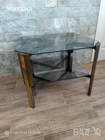 Стъклена Масичка , снимка 2 - Маси - 48519362