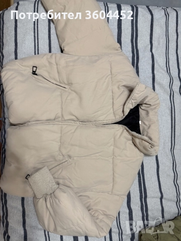 Ново бежово яке дебело