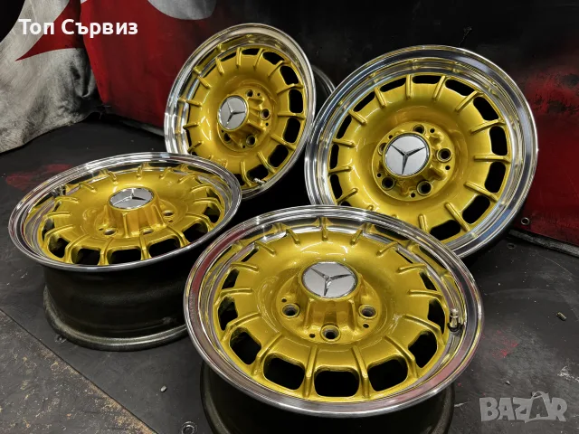 Ретро магнезиеви джанти за Мерцедес (Mercedes), 14 цола, 5х112, снимка 2 - Гуми и джанти - 55852826