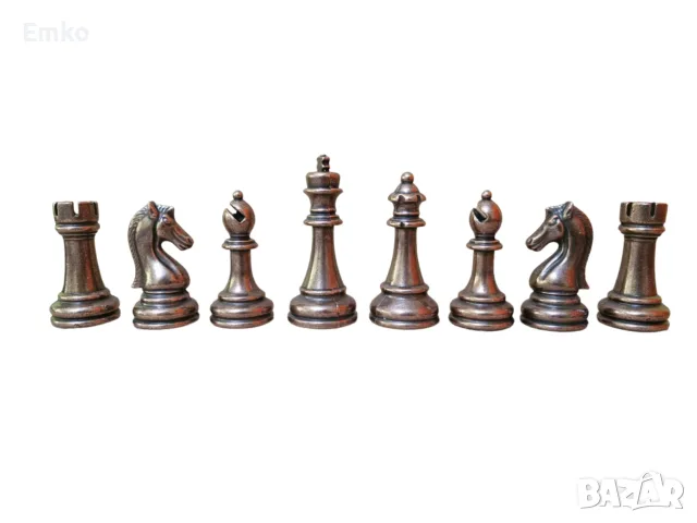 Масивни метални фигури за шах – 32 бр.