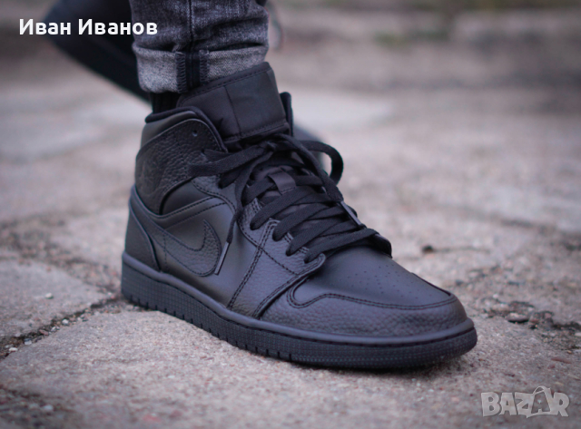  NIKE AIR JORDAN 1 MID  оригинални кецове/ маратонки номер 42 ,5 -43, снимка 3 - Маратонки - 44602046