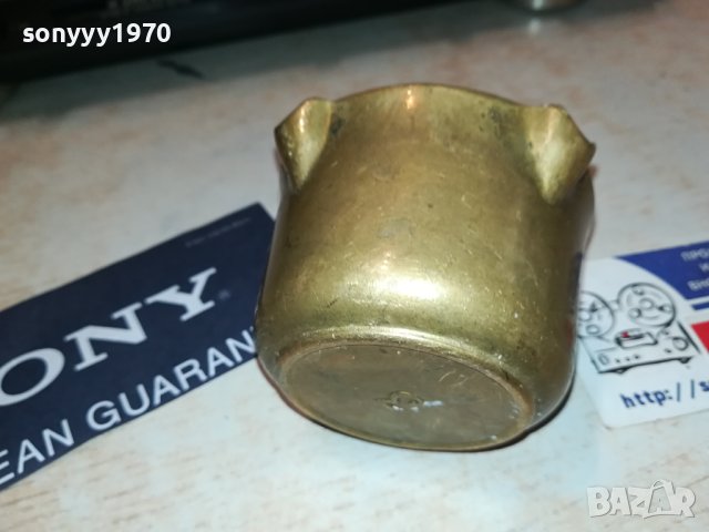 мед месингов пепелник 9х5см 2906231253, снимка 10 - Антикварни и старинни предмети - 41393031