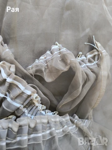 Тънко перде / завеса органза 3 броя , снимка 2 - Пердета и завеси - 51027192