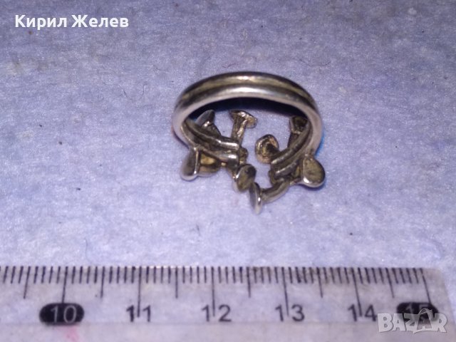 АРТИСТИЧЕН РЯДЪК ДИЗАЙН СРЕБЪРЕН ПРЪСТЕН СРЕБРО 925 РЕГУЛИРУЕМ РЪЧНА МАЙСТОРСКА ИЗРАБОТКА 28661, снимка 7 - Пръстени - 41342276