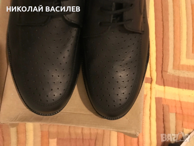 Кожени   44   номер / Нови  обувки  Кавалер  на  дупки : Сезон пролет / лято  ., снимка 4 - Официални обувки - 53787949