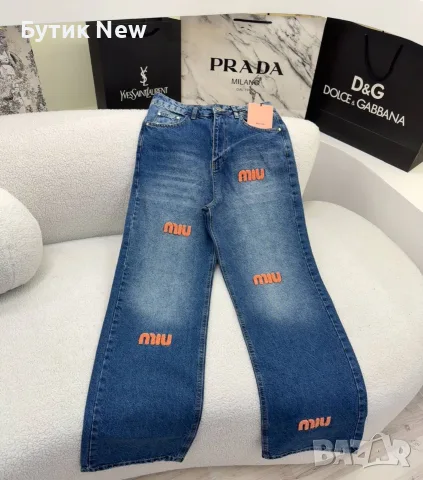 Дамски дънки Миу Миу , снимка 2 - Дънки - 55942291