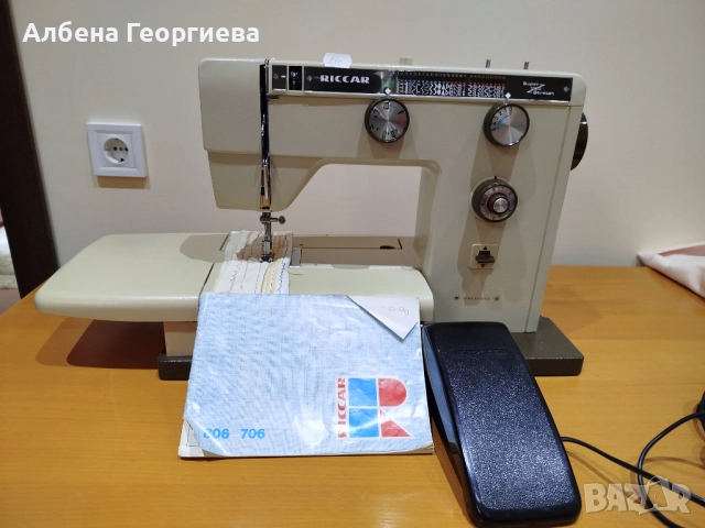 Метална шевна машина RICCAR - 80 W, снимка 12 - Шевни машини - 52721507