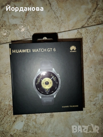 Смарт часовник Huawei Watch GT 6 (версия 46 мм в черен цвят).