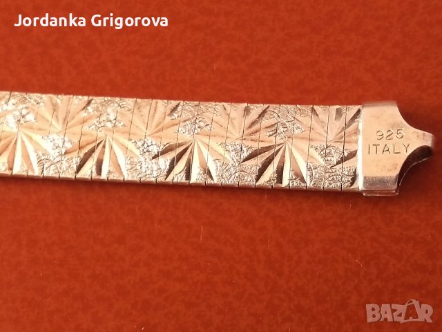 Уникална сребърна гривна , снимка 3 - Гривни - 41524797