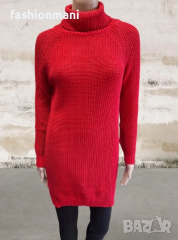 Дамски пуловер с поло яка 5 цвята - код 1124