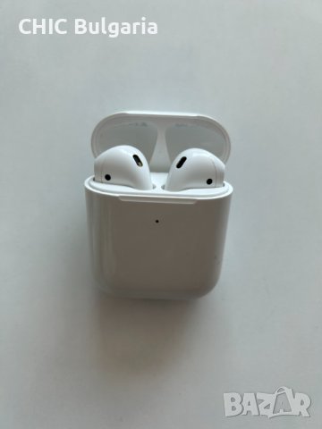 Apple AirPods 1st Generation + ПОДАРЪК безжично зарядно устройство  , снимка 7 - Bluetooth слушалки - 41548107