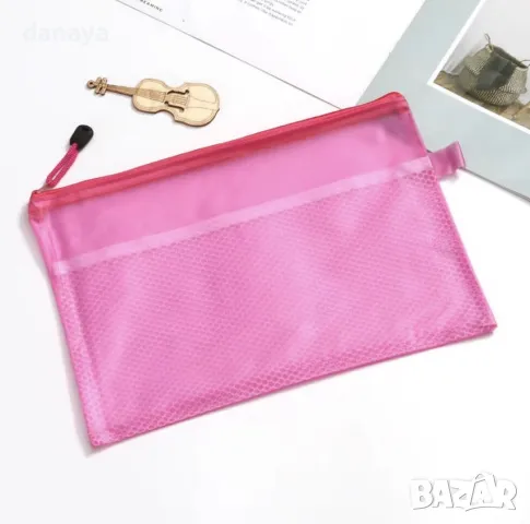 5491 PVC папка с цип, 2 отделения, Малък формат А5, снимка 6 - Ученически пособия, канцеларски материали - 48108279