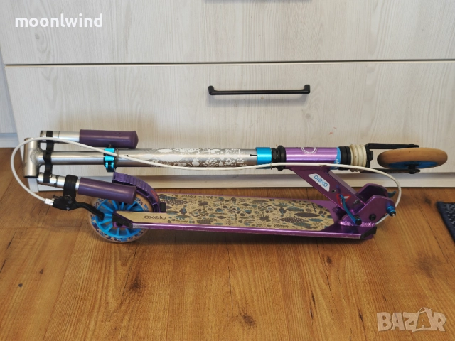Тротинетка скутер MID5 OXELO лилава детска, снимка 2 - Други спортове - 51698610