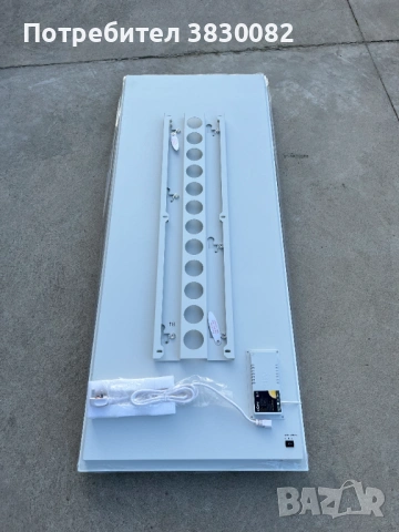 Инфрачервен отоплителен панел за стая бял 1500х600 1000W, снимка 5 - Отоплителни печки - 53784813