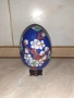 Голямо яйце със стойка - клоазоне - cloisonne, снимка 1