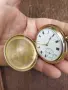 Стар позлатен швейцарски джобен часовник, снимка 2