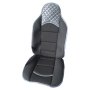 Комплект универсални калъфи за седалки на МПС - 2бр/к-т - черно със сиво, снимка 2