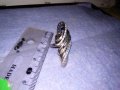 ЕЛЕГАНТЕН МОДЕН ПОЗЛАТЕН СРЕБЪРЕН ПРЪСТЕН СРЕБРО 925 с ФАСЕТИРАНИ ЦИРКОНИ ДИЗАЙНЕРСКО АРТ БИЖУ 34368, снимка 8