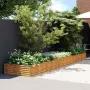 vidaXL Градинска повдигната леха 482x100x36 см кортенова стомана, снимка 2
