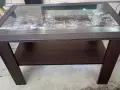 Холна маса с принт стъкло върху плота , снимка 3