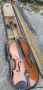 Цигулка Кремона с лък и куфар , снимка 1