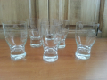 Ретро стъклени чаши чашки гравирани, снимка 1 - Антикварни и старинни предмети - 36241327
