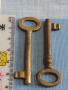 Два стари бронзови ключа от соца за брава за КОЛЕКЦИЯ ДЕКОРАЦИЯ БИТОВ КЪТ 29261, снимка 4