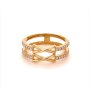 Златен дамски пръстен 2,84гр. размер:56 14кр. проба:585 модел:16615-3, снимка 1 - Пръстени - 40633191