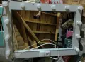 Продавам огледало с рамка и крушки., снимка 1