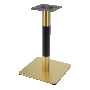 Кръгла /квадратна основа,крак,стойка за маса в златен цвят на склад