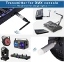 DMX512 безжичен приемник с вградена батерия 2 броя DMX контролер за движеща се глава диско светлина, снимка 6