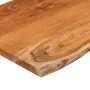 vidaXL Плот за маса, 80x40x3,8 см, правоъгълен, акация масив, жив ръб, снимка 7