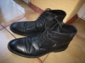 Мъжки кожени обувки високи с цип, снимка 2
