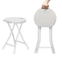 Сгъваема табуретка-32x46.5 см./бяла сгъваема табуретка/сгъваема стол, снимка 2