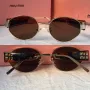 Miu 2024 дамски слънчеви очила елипса кръгли овални 4 цвята, снимка 1