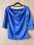 Синя блуза 3/4 ръкав, снимка 1 - Блузи с дълъг ръкав и пуловери - 40280201