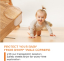 Hynec Technologies Комплект от 16 протектори за ъгли и ръбове за безопасност на бебета 3x3 cm, снимка 5