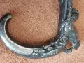 Стар антикварен чадър със сребърна ръкохватка-сребро 900, снимка 13